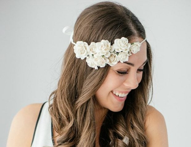 Corona de flores DIY para tu boda | Espacio novias