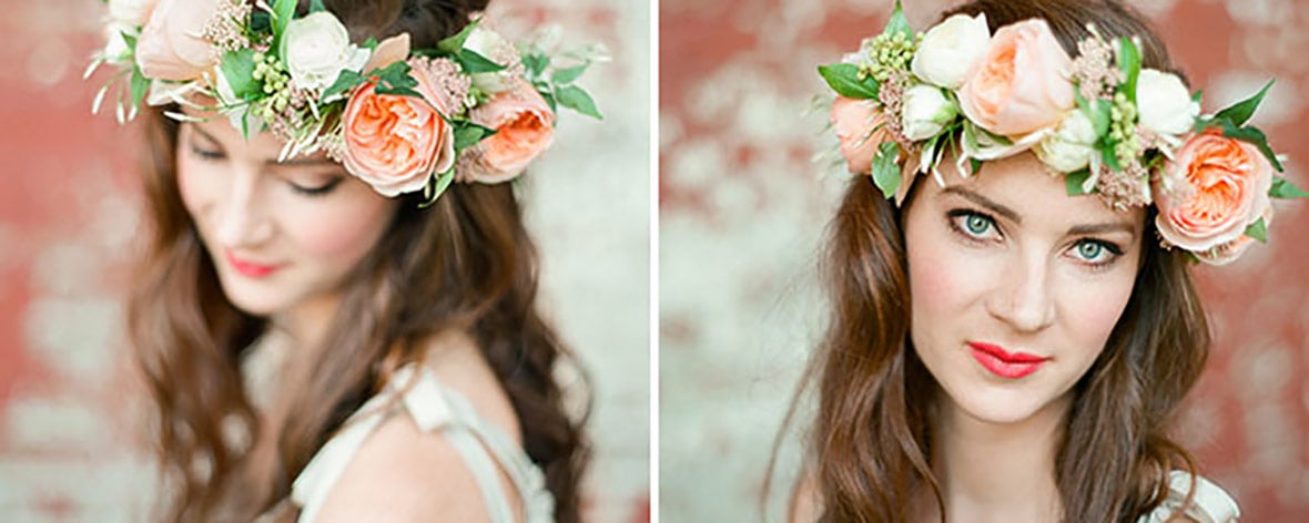 Corona flores DIY tu boda Espacio novias